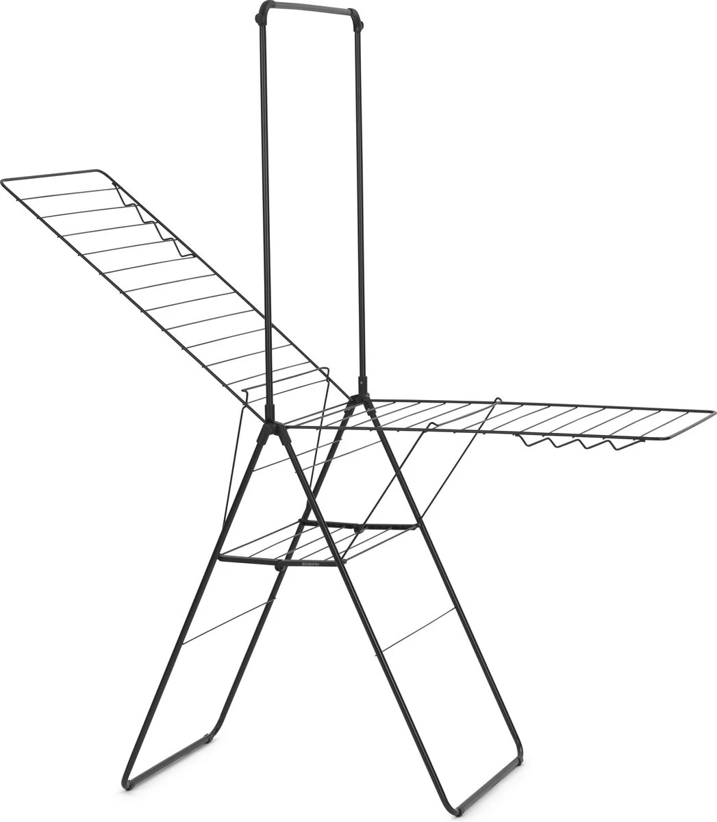 Brabantia HangOn Droogrek Inklapbaar - 25 Meter - Met Stang - Matt Black 3 Brabantia HangOn Droogrek Inklapbaar - 25 Meter - Met Stang - Matt Black