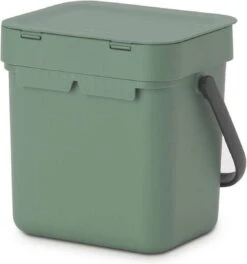 Brabantia Sort & Go Aanrecht Afvalbakje - 3 L - Fir Green -Brabantia 1124x1200