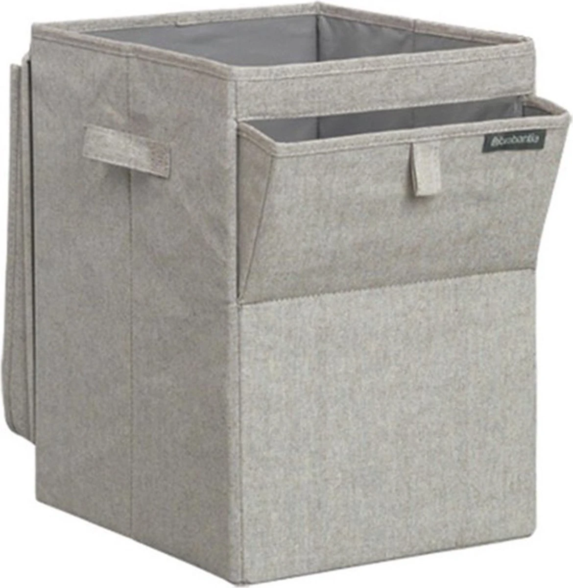 Brabantia Wasmand Met Deksel - Stapelbaar - 35 L - Grey 4 Brabantia Wasmand Met Deksel - Stapelbaar - 35 L - Grey - Afbeelding 2