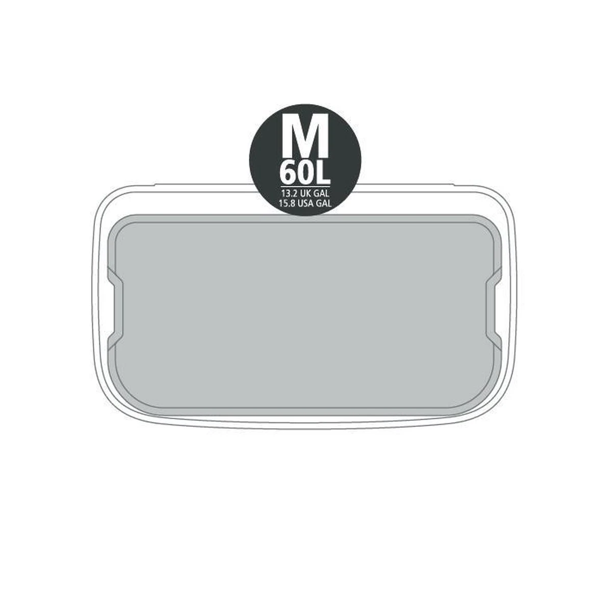 Brabantia Bo Prullenbak - 60 L - Matt Black 9 Brabantia Bo Prullenbak - 60 L - Matt Black - Afbeelding 7