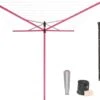 Brabantia Lift-O-Matic Droogmolen Met Metalen Grondanker, Beschermhoes, Wasknijpertasje En Wasknijpers - 50 M - Spring Pink 2 Brabantia Lift-O-Matic Droogmolen Met Metalen Grondanker, Beschermhoes, Wasknijpertasje En Wasknijpers - 50 M - Spring Pink -Brabantia 1200x1001 1