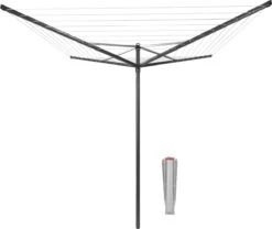 Brabantia Topspinner Droogmolen Met Grondanker - 50 M - Anthracite