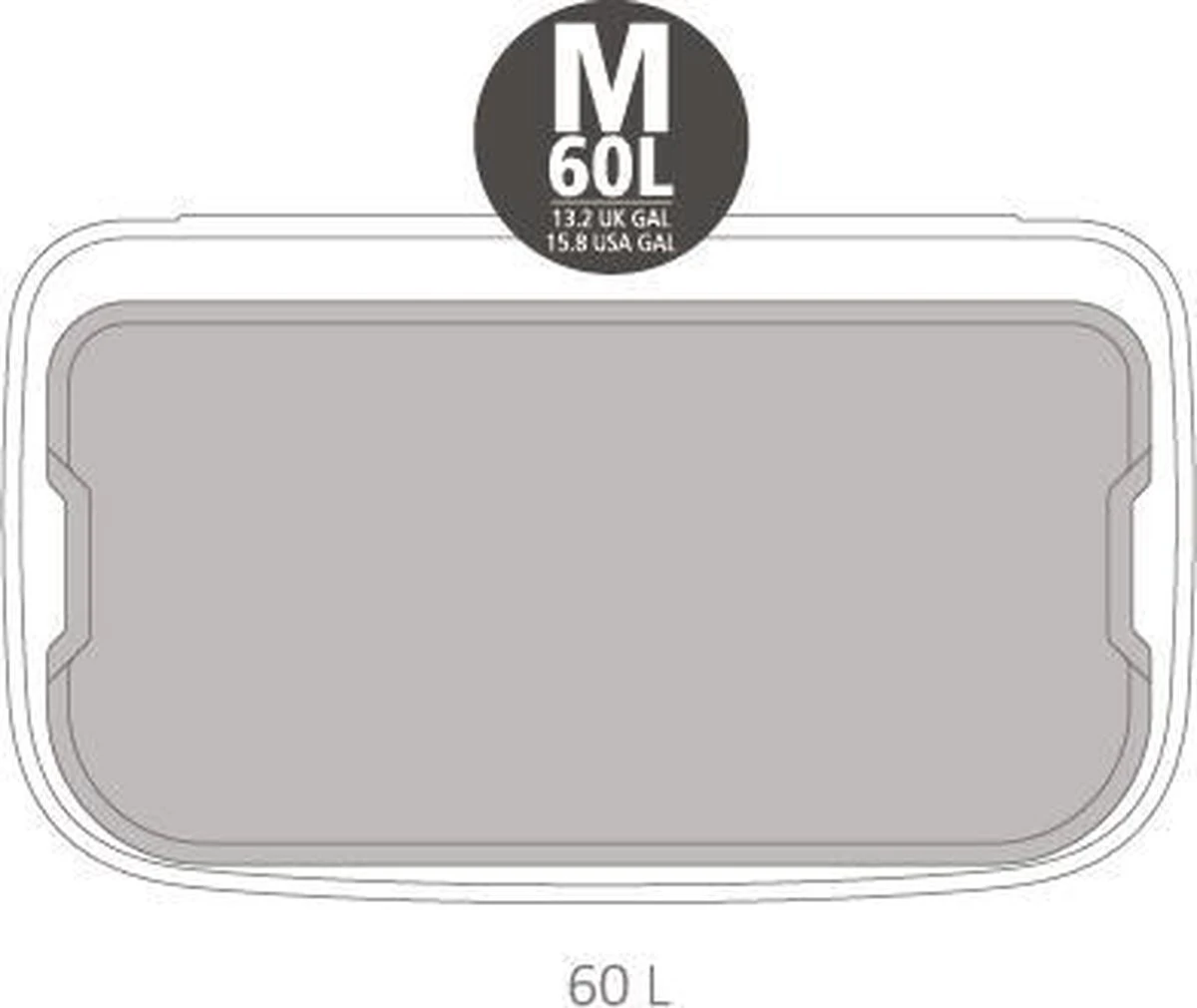 Brabantia - Bo Touch Bin Hi 60 L Matt Black 19 Brabantia - Bo Touch Bin Hi 60 L Matt Black - Afbeelding 18