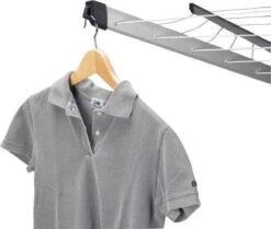 Brabantia Lift-O-Matic Advance Droogmolen Met Kunststof Betonanker, Beschermhoes En Wasknijpertasje - 60 M - Metallic Grey -Brabantia 1200x1014 1