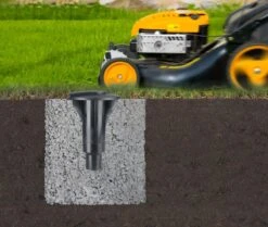 Brabantia Topspinner Droogmolen Met Bodemhuls - 40 M - Metallic Grey -Brabantia 1200x1015 6