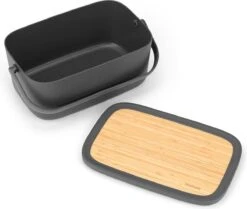 Brabantia Nic Broodtrommel - Met Bamboe Deksel - Dark Grey 22 Brabantia Nic Broodtrommel - Met Bamboe Deksel - Dark Grey -Brabantia 1200x1017 1