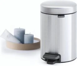 Brabantia NewIcon Prullenbak - 3 L - Matt Steel Fingerprint Proof -Brabantia 1200x1032 1