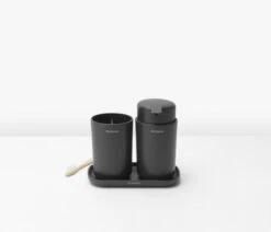 Brabantia ReNew Badkameraccessoires Set - 3-delig - Dark Grey -Brabantia 1200x1032 3