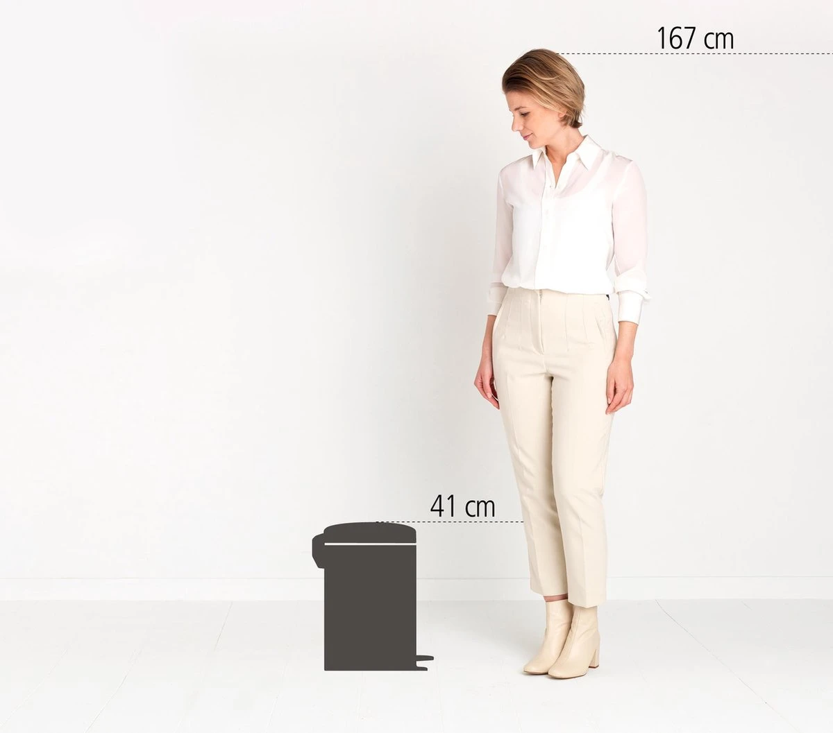 Brabantia NewIcon Prullenbak - 12 L - Metallic Gold 10 Brabantia NewIcon Prullenbak - 12 L - Metallic Gold - Afbeelding 8