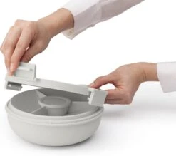 Brabantia Make & Take Salade Lunchbox - 1,3 L - Kunststof - Light Grey -Brabantia 1200x1064 18