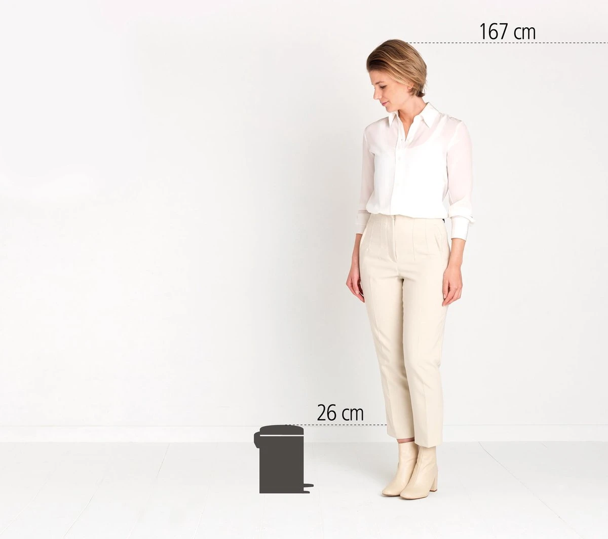 Brabantia NewIcon Prullenbak - 3 L - Metallic Gold 15 Brabantia NewIcon Prullenbak - 3 L - Metallic Gold - Afbeelding 13