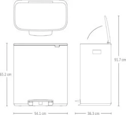 Brabantia Bo Prullenbak - 2 X 30 L - Metallic Mint 15 Brabantia Bo Prullenbak - 2 X 30 L - Metallic Mint -Brabantia 1200x1096
