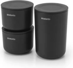 Brabantia ReNew Opbergpotjes - 3-delig - Dark Grey -Brabantia 1200x1110 1