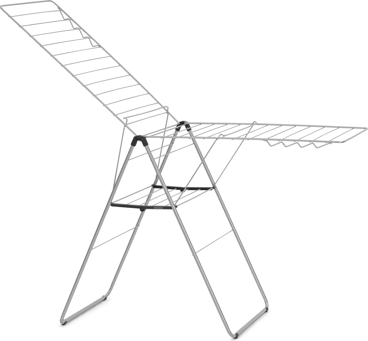 Brabantia HangOn Droogrek Inklapbaar - 25 Meter - Metallic Grey 4 Brabantia HangOn Droogrek Inklapbaar - 25 Meter - Metallic Grey - Afbeelding 2