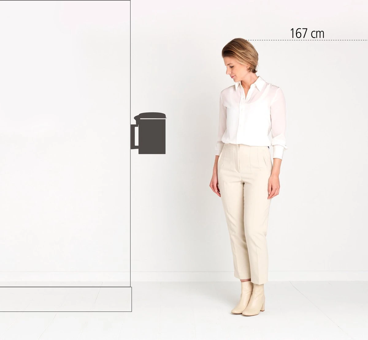 Brabantia NewIcon Wandafvalemmer - 3 L - Platinum 7 Brabantia NewIcon Wandafvalemmer - 3 L - Platinum - Afbeelding 5