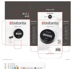 Brabantia Tasty+ Kookwekker - Met Magneet - Dark Grey -Brabantia 1200x1146