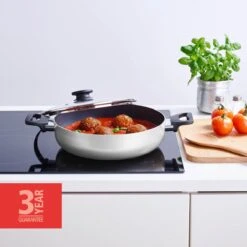 BRABANTIA INDU+ Hapjespan - Keramische Antiaanbaklaag - Met Deksel - Ø 28 Cm - Inductie - Pfas Vrij -Brabantia 1200x1200 123
