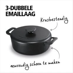 Brabantia The Dutch Braadpan - Matt Black - 28 Cm - Gietijzer -Brabantia 1200x1200 147