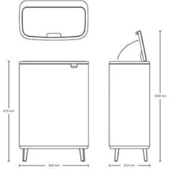 Brabantia - Bo Touch Bin Hi 60 L Matt Black 24 Brabantia - Bo Touch Bin Hi 60 L Matt Black -Brabantia 1200x1200 173