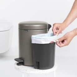 Brabantia NewIcon Prullenbak - 2 X 2 L - Platinum -Brabantia 1200x1200 190