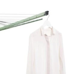 Brabantia Lift-O-Matic Droogmolen Met Metalen Grondanker, Beschermhoes, Wasknijpertasje En Wasknijpers - 50 M - Leaf Green -Brabantia 1200x1200 237