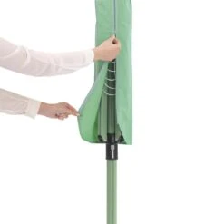 Brabantia Lift-O-Matic Droogmolen Met Metalen Grondanker, Beschermhoes, Wasknijpertasje En Wasknijpers - 50 M - Leaf Green -Brabantia 1200x1200 241