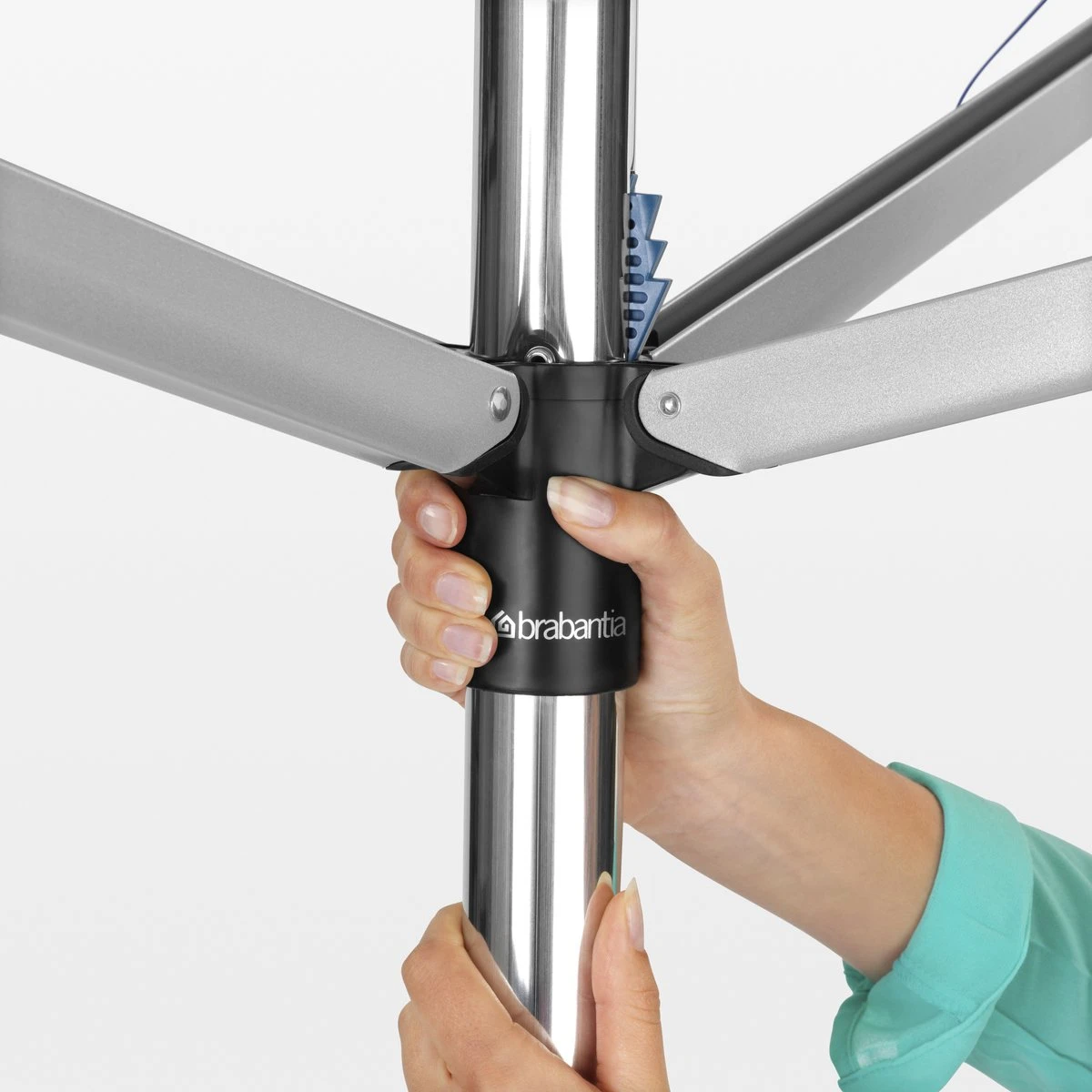 Brabantia Topspinner Droogmolen - 40 Meter - Met Metalen Grondanker 4 Brabantia Topspinner Droogmolen - 40 Meter - Met Metalen Grondanker - Afbeelding 2