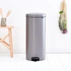 Brabantia NewIcon Prullenbak - 30 L - Platinum -Brabantia 1200x1200 358