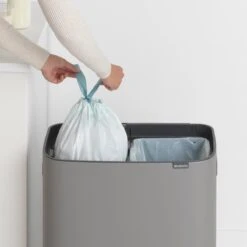 Brabantia Bo Touch Bin Prullenbak - 2 X 30 L - Mineral Concrete Grey -Brabantia 1200x1200 366