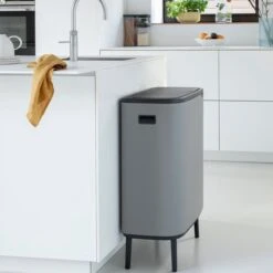 Brabantia - Bo Touch Bin Hi 2 X 30 L Mineral C Grey -Brabantia 1200x1200 394