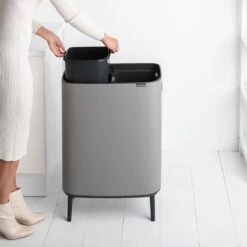 Brabantia - Bo Touch Bin Hi 2 X 30 L Mineral C Grey -Brabantia 1200x1200 396