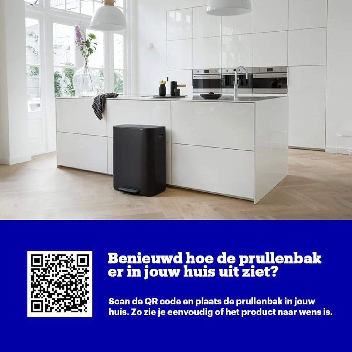 Brabantia Bo Prullenbak - 60 L - Matt Black 14 Brabantia Bo Prullenbak - 60 L - Matt Black - Afbeelding 12