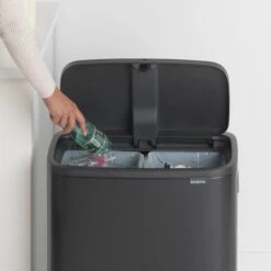 Brabantia Bo Touch Bin Prullenbak - 2 X 30 L - Matt Black -Brabantia 1200x1200 482