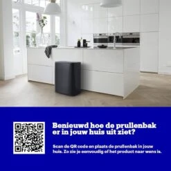 Brabantia Bo Touch Bin Prullenbak - 2 X 30 L - Matt Black -Brabantia 1200x1200 483