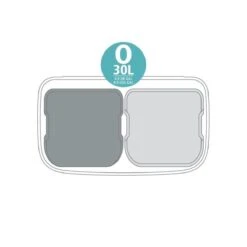 Brabantia Bo Prullenbak - 2 X 30 L - Matt Black -Brabantia 1200x1200 495