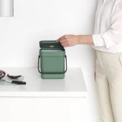 Brabantia Sort & Go Aanrecht Afvalbakje - 3 L - Fir Green -Brabantia 1200x1200 506