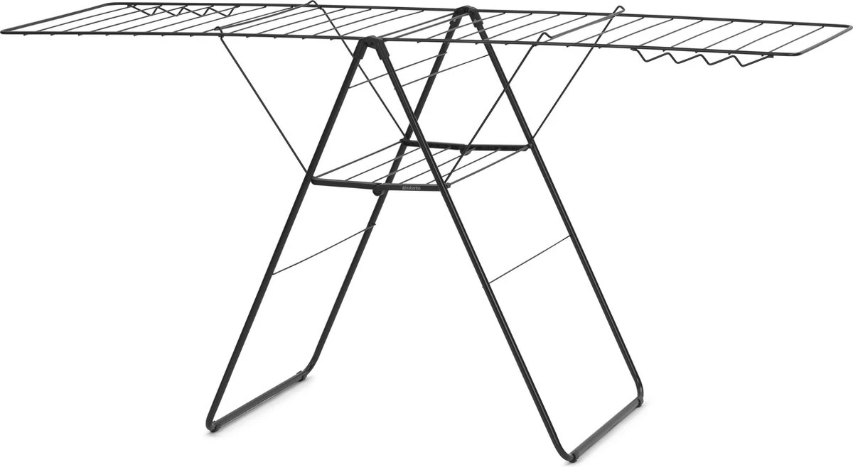 Brabantia HangOn Droogrek Inklapbaar - 25 Meter - Matt Black 4 Brabantia HangOn Droogrek Inklapbaar - 25 Meter - Matt Black - Afbeelding 2