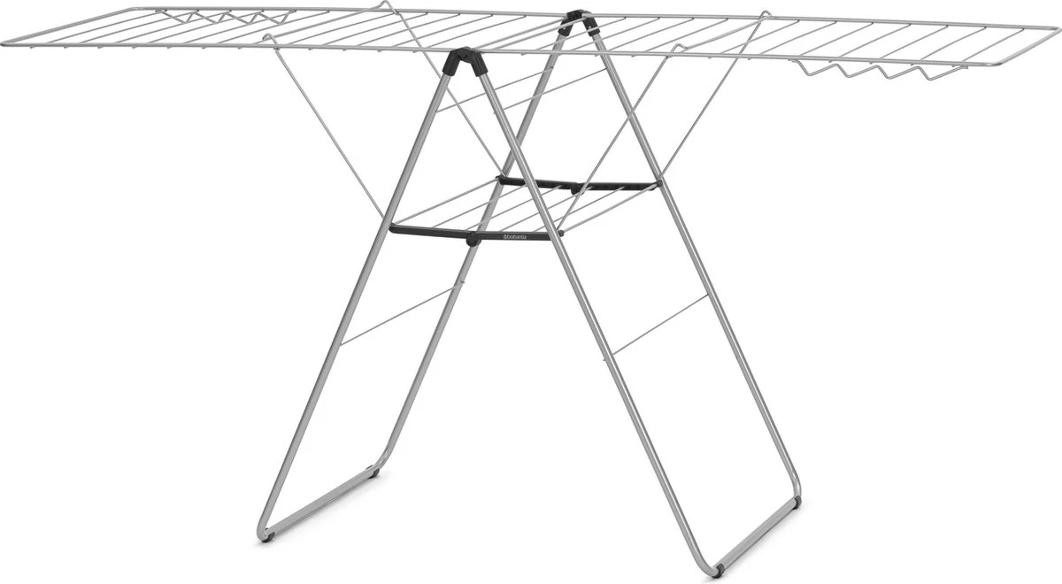 Brabantia HangOn Droogrek Inklapbaar - 25 Meter - Metallic Grey 3 Brabantia HangOn Droogrek Inklapbaar - 25 Meter - Metallic Grey