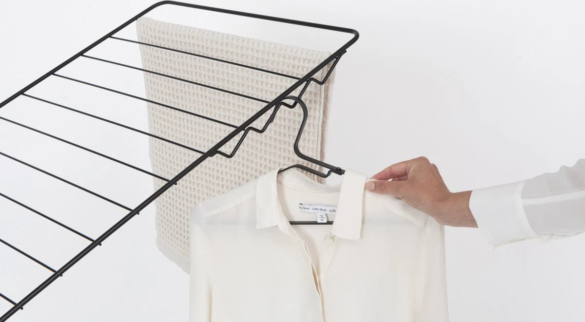 Brabantia HangOn Droogrek Inklapbaar - 25 Meter - Matt Black 12 Brabantia HangOn Droogrek Inklapbaar - 25 Meter - Matt Black - Afbeelding 10