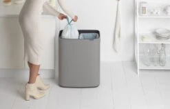 Brabantia Bo Touch Bin Prullenbak - 2 X 30 L - Mineral Concrete Grey -Brabantia 1200x766 16