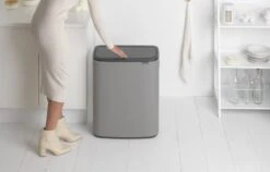 Brabantia Bo Touch Bin Prullenbak - 2 X 30 L - Mineral Concrete Grey -Brabantia 1200x766 19
