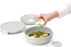 Brabantia Make & Take Salade Lunchbox - 1,3 L - Kunststof - Light Grey -Brabantia 1200x793