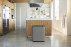 Brabantia Bo Touch Bin Prullenbak - 2 X 30 L - Mineral Concrete Grey -Brabantia 1200x799 81