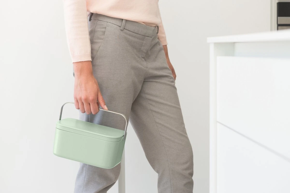 Brabantia SinkSide Afvalbakje Aanrecht - 1,8 Liter - Jade Green 7 Brabantia SinkSide Afvalbakje Aanrecht - 1,8 Liter - Jade Green - Afbeelding 5