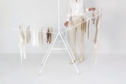 Brabantia HangOn Droogrek Inklapbaar - 25 Meter - Met Stang - White -Brabantia 1200x800 109