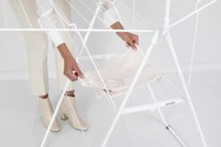 Brabantia HangOn Droogrek Inklapbaar - 25 Meter - Met Stang - White -Brabantia 1200x800 110