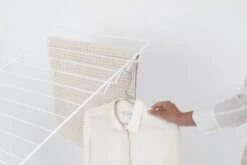 Brabantia HangOn Droogrek Inklapbaar - 25 Meter - Met Stang - White -Brabantia 1200x800 111