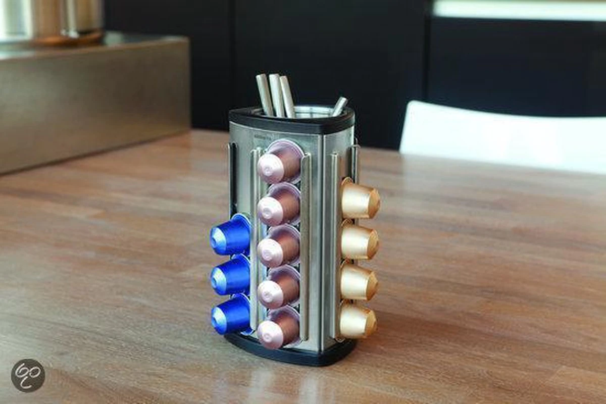 Brabantia Capsulehouder - Met Uitneembaar Bakje - Matt Steel - Geschikt Voor Nespresso Cups 13 Brabantia Capsulehouder - Met Uitneembaar Bakje - Matt Steel - Geschikt Voor Nespresso Cups - Afbeelding 11