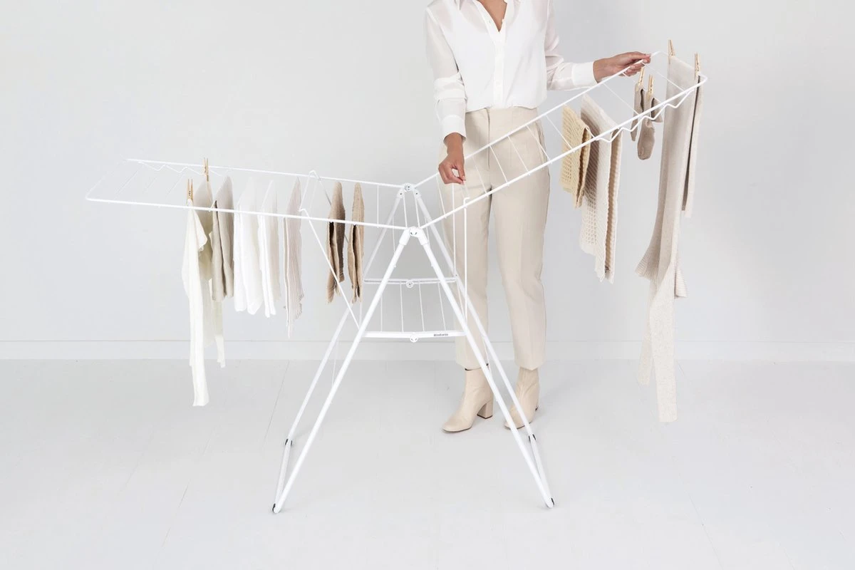 Brabantia HangOn Droogrek Inklapbaar - 25 Meter - White 9 Brabantia HangOn Droogrek Inklapbaar - 25 Meter - White - Afbeelding 7