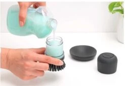 Brabantia Sink Side Afwasborstel - Met Zeepdispenser- Dark Grey -Brabantia 1200x824 2